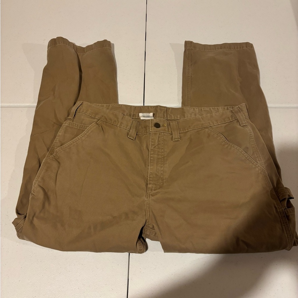 Carhartt B324 DKH Relaxed Fit Khaki Utility Work Pants Men’s Size 40x30